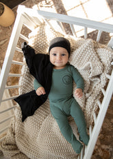 CUDDLE & COO 2PC SMILE FOOTIE + BEANIE SET